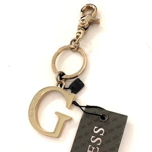 New GUESS Keychain or Bag Charm - Letter “G” Gold